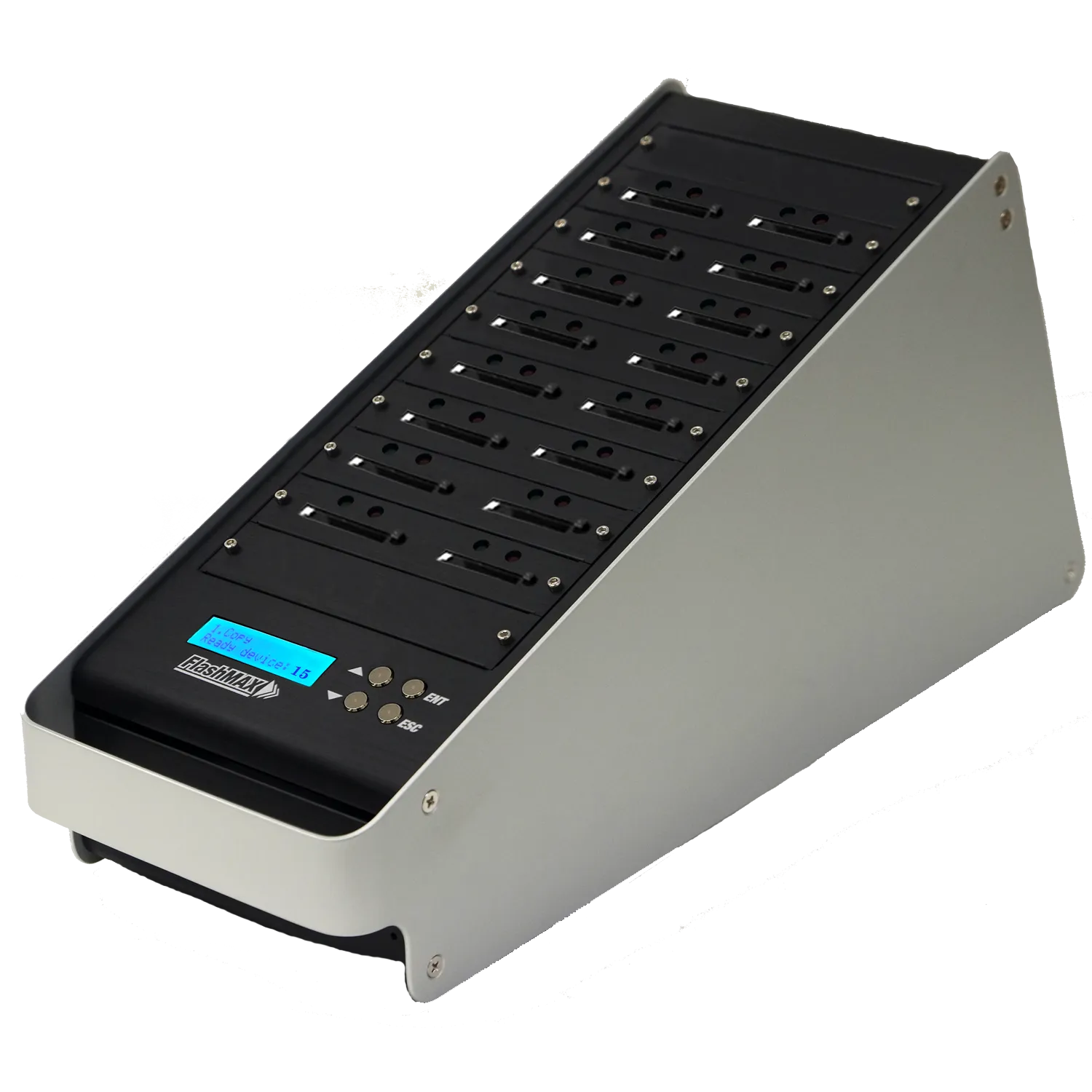 1 to 15 FlashMax CF Duplicator - Standalone CompactFlash Compact Flash Memory Card Storage Copier