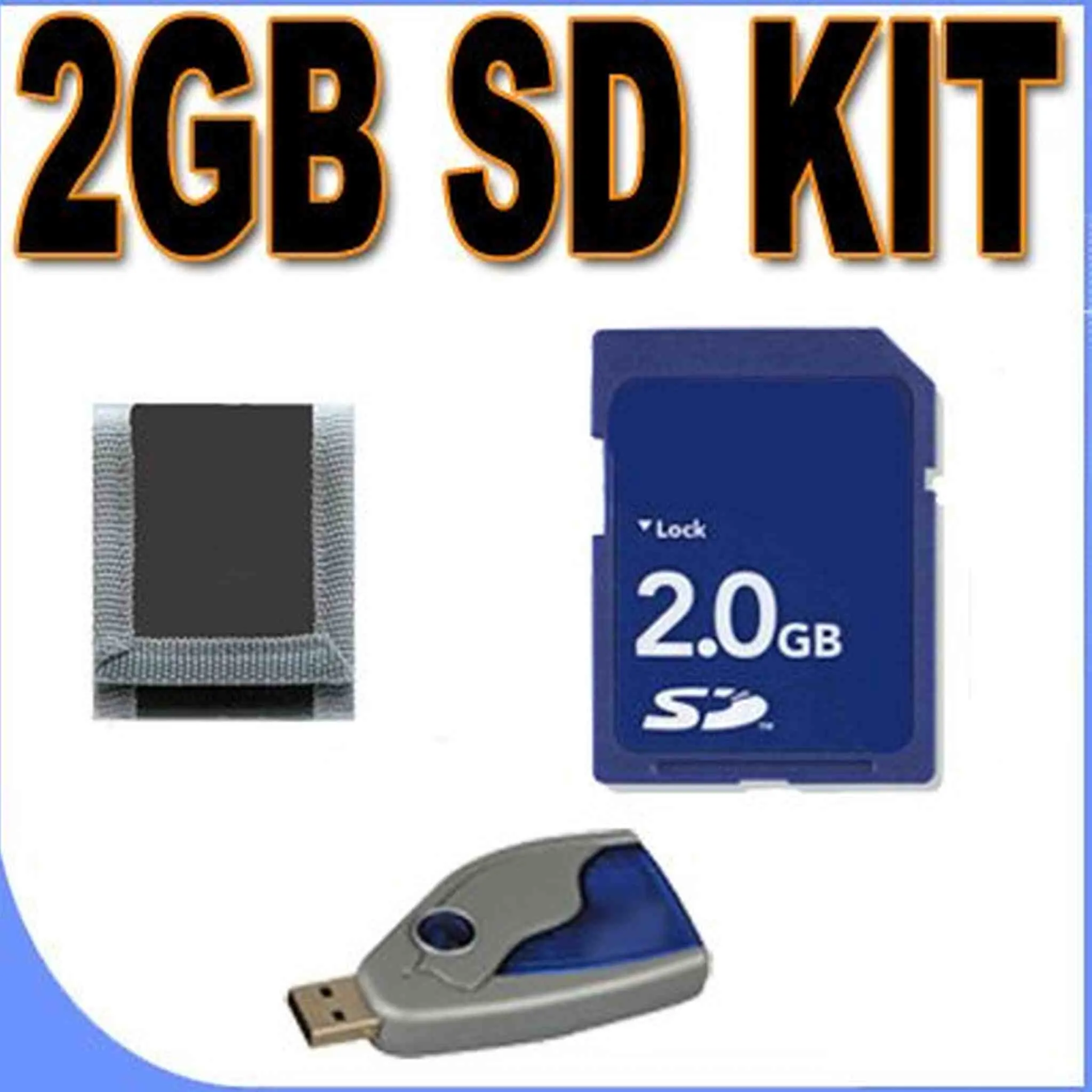 2GB SD (Micro SD with SD Adapter) Memory Card Secure Digital BigVALUEInc Accessory Saver Bundle for Panasonic Cameras