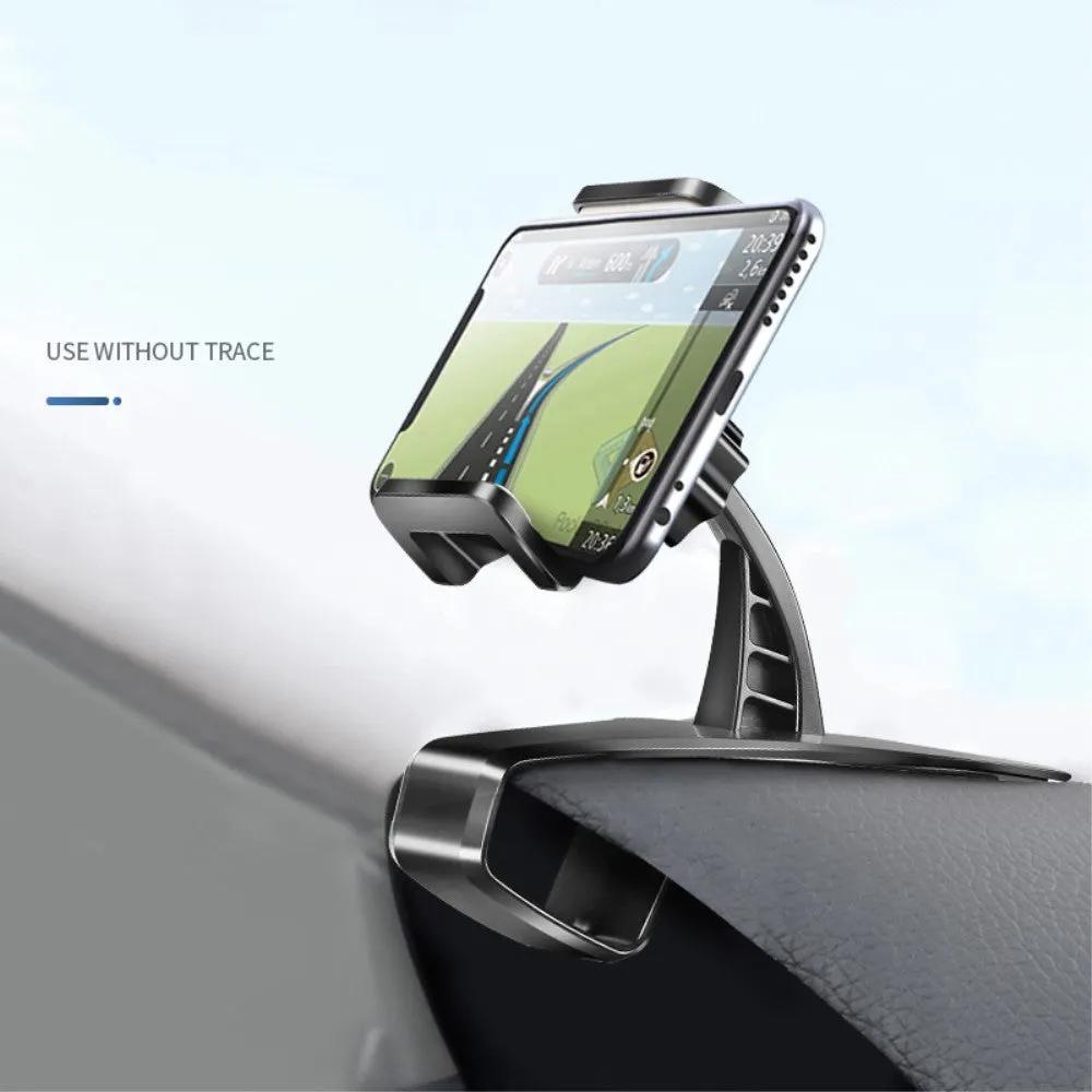 3 in 1 Car GPS Smartphone Holder: Dashboard / Visor Clamp   AC Grid Clip for LG JO JO TD-LTE 128GB L-02K (LG Joan QVR) - Black