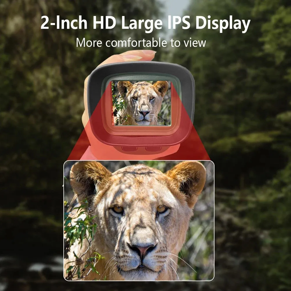 40MP 2.5K Infrared Telescope Digital Night-Vision Monocular 984ft Night-Vision Distance 6X Optical Magnification 8X Digital Zoom