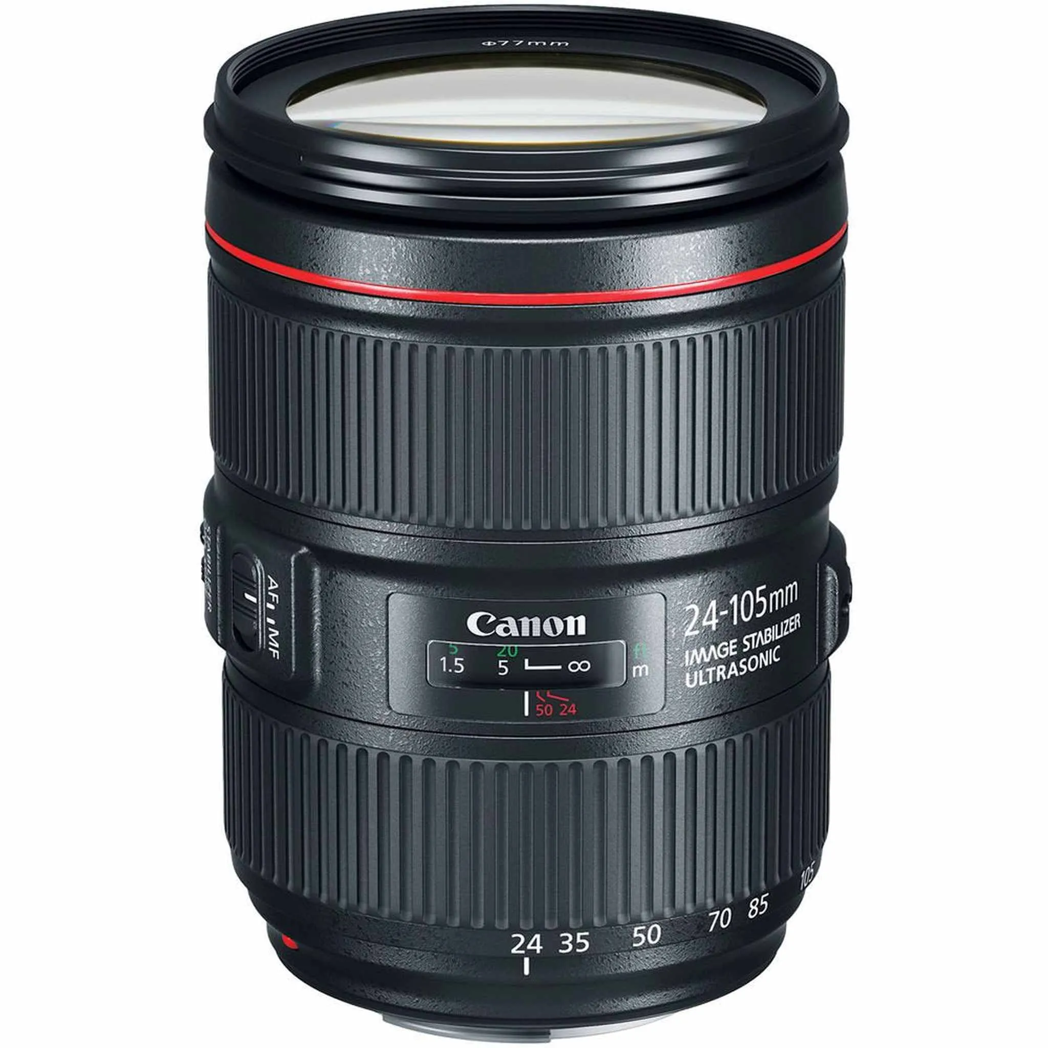 6Ave Canon EF 24-105mm f/4L IS II USM Lens 1380C002 (White Box)   77mm 3 Piece Filter Kit   128GB SDXC Class 10 Memory Card   SD Card USB Reader  