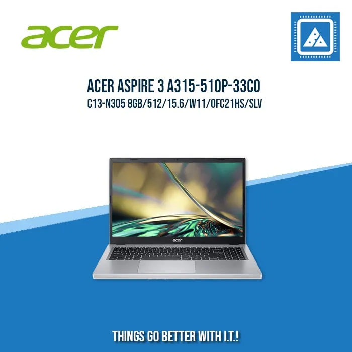 ACER ASPIRE 3 A315-510P-33C0 C13-N305 8GB/512 | BEST FOR STUDENTS LAPTOP
