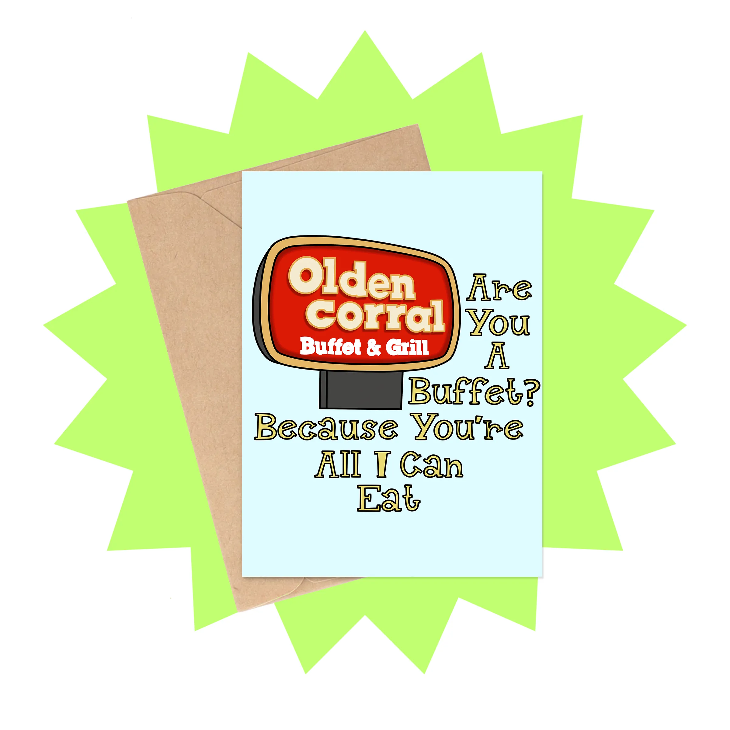 All You Can Eat Valentine's Day Card