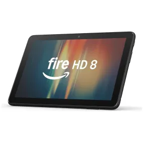 Amazon Fire HD 8 Tablet (2024) - 8" HD Display, 3GB RAM, 32GB Storage, Portable Entertainment, Black, With Ads
