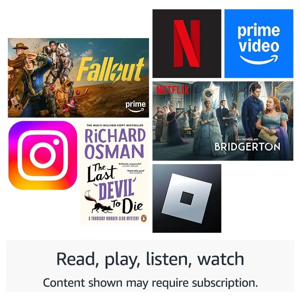 Amazon Fire HD 8 Tablet (2024) - 8" HD Display, 3GB RAM, 32GB Storage, Portable Entertainment, Black, With Ads