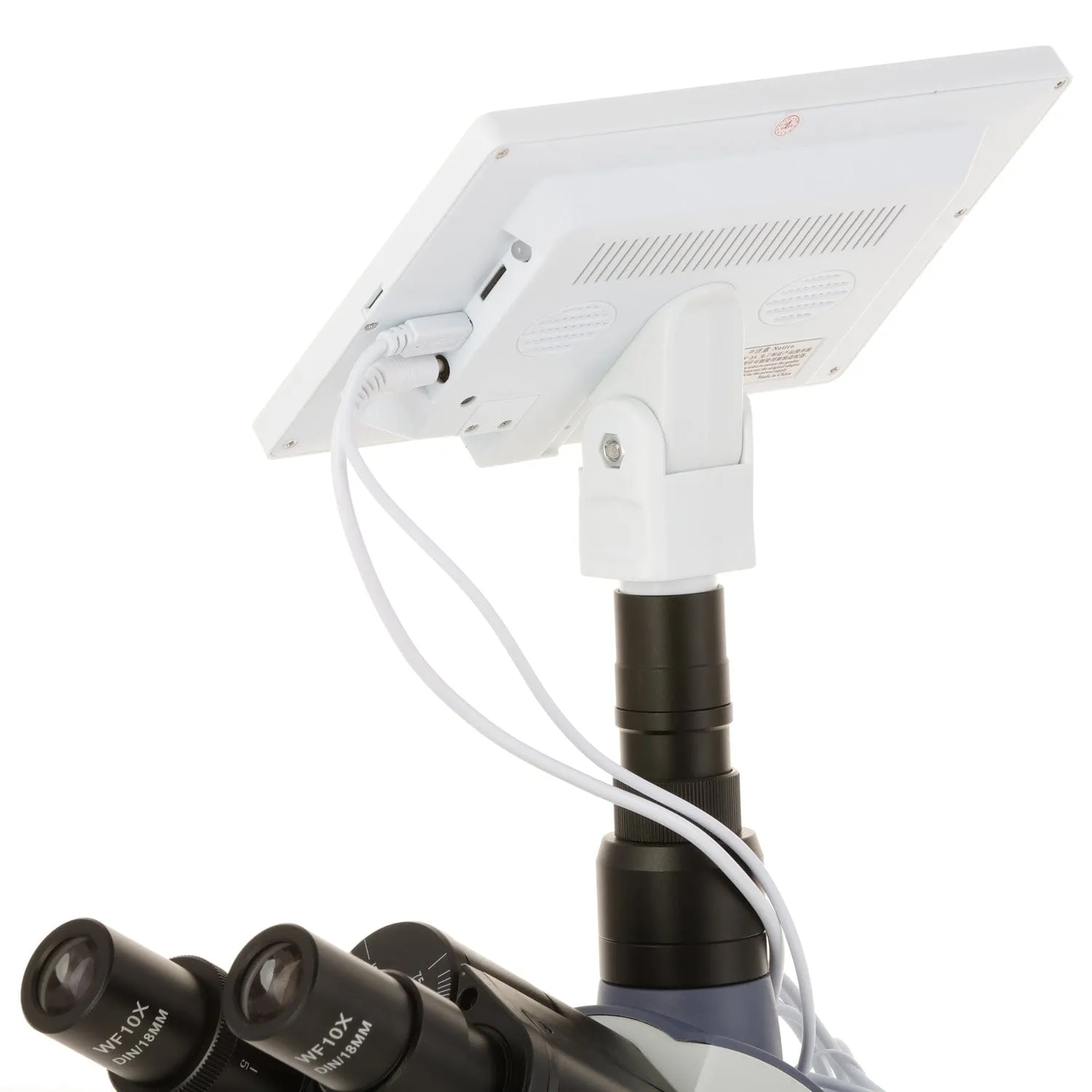 AmScope HD Series 6.8" Screen with Built-In Camera for Microscopes