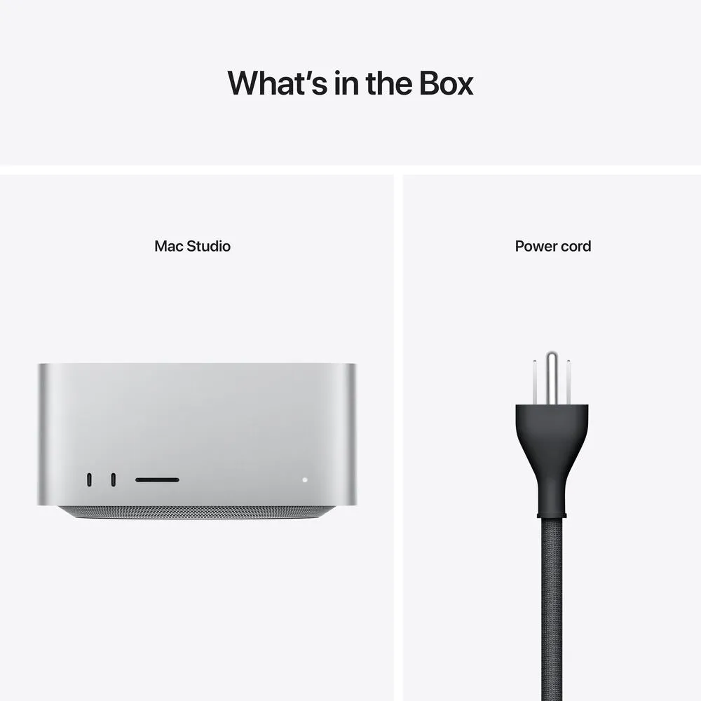 Apple Mac Studio: Apple M1 Max chip with 10‑core CPU and 24‑core GPU, 512GB SSD