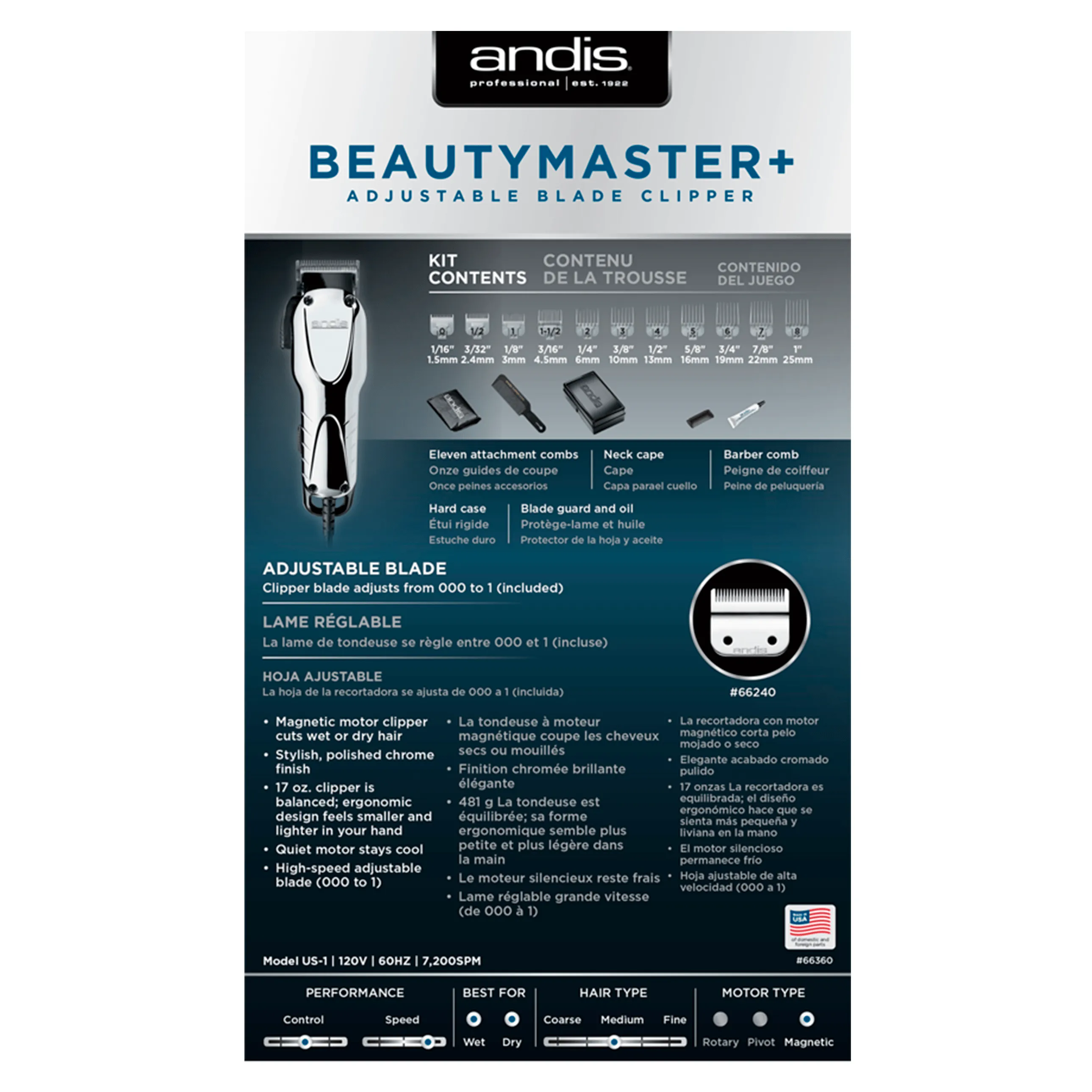 Beauty Master  Adjustable Blade Clipper