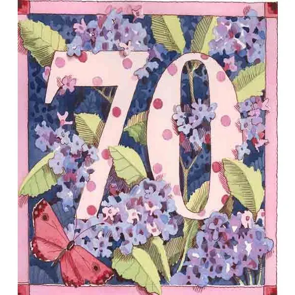 Botanical Number Card