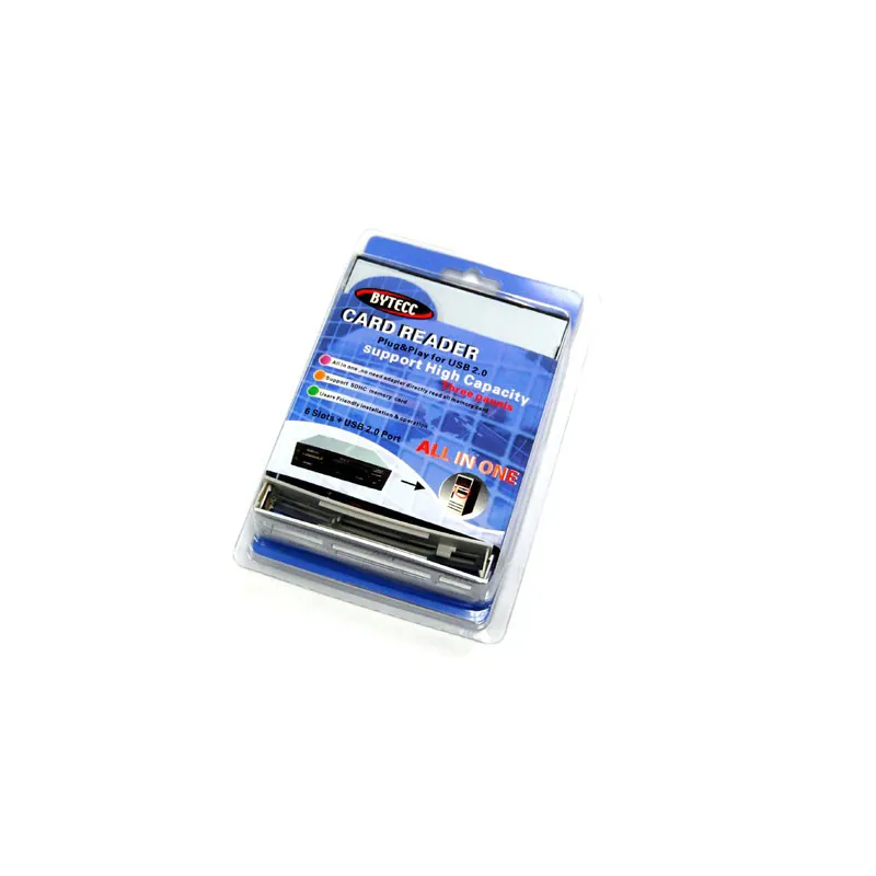 Bytecc U2CR-368  6 slots internal 3.5" Card Reader with AU6370 chip set, Support SDHC/T-Flash/M2 High Capacity   1/USB Port
