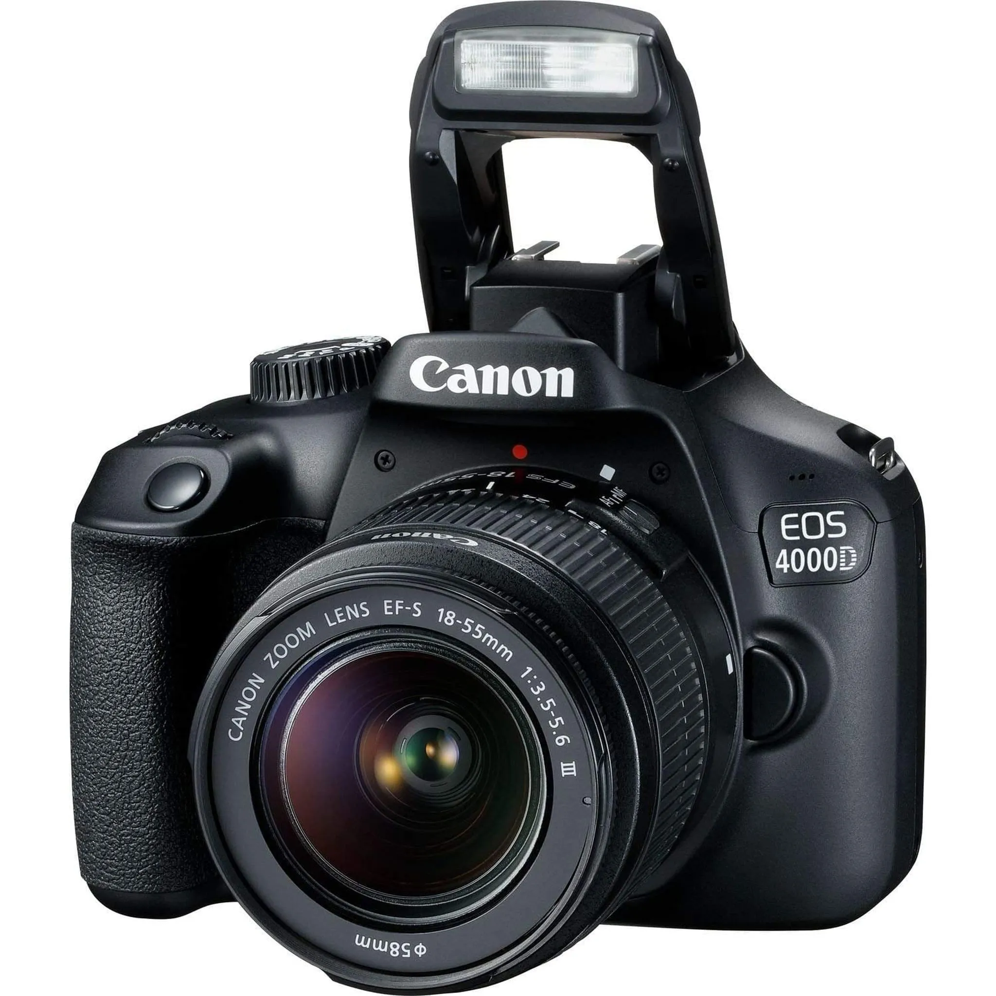 Canon EOS 4000D DSLR Camera & EF-S 18-55 mm f/3.5-5.6 IS III Lens   75-300mm Telephoto Zoom Lens   64GB Memory Card   Camera Bag