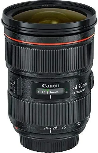 Canon EOS 6D Mark II DSLR Camera (Body Only) Basic Filter w/Memory Bundle   Bonus Canon EF 24-70mm f/2.8L II USM Lens - International Model
