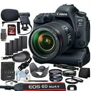 Canon EOS 6D Mark II DSLR Camera Kit with 24-105mm is II USM Lens   Canon BG-E21 Grip/Power Bundle