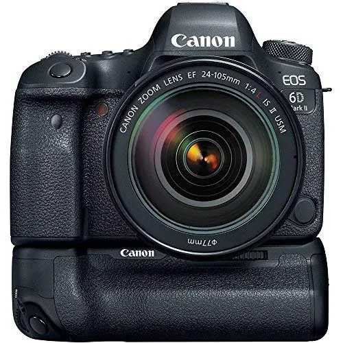 Canon EOS 6D Mark II DSLR Camera Kit with 24-105mm is II USM Lens   Canon BG-E21 Grip/Power Bundle