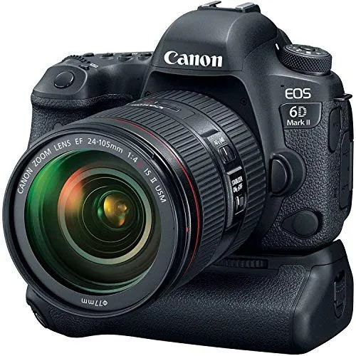Canon EOS 6D Mark II DSLR Camera Kit with 24-105mm is II USM Lens   Canon BG-E21 Grip/Power Bundle