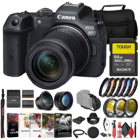 Canon EOS R7 Mirrorless Camera W/ 18-150mm Lens   Sony 64GB TOUGH SD Card