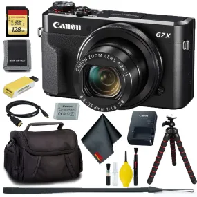 Canon PowerShot G7 X Mark II Digital Camera   128GB Memory Bundle