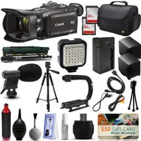Canon XA35 HD Professional Video Camcorder   128GB   Tripod   Monopod   Battery