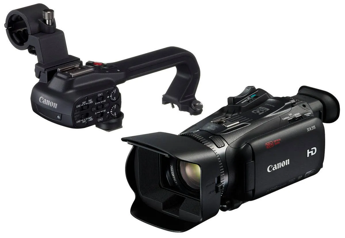 Canon XA35 HD Professional Video Camcorder W/ 128GB Light Mic Monopod Bag Battery