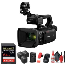 Canon XA70 Camcorder   64GB Memory Card, Extra battery/charger & many more