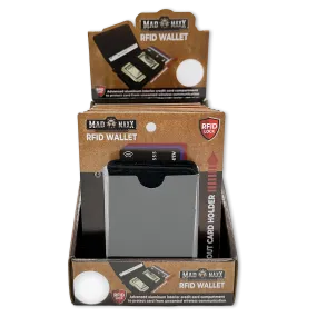 Canvas RFID Block Slim Wallet - 6 Pieces Per Retail Ready Display 23746
