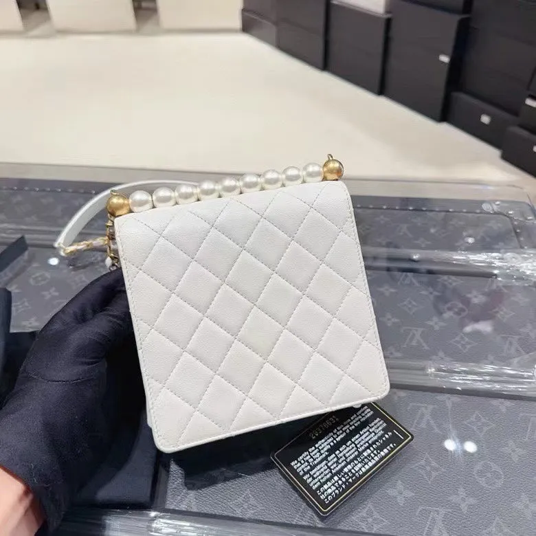 Chanel CF Pearl Bag 15*17cm with Card