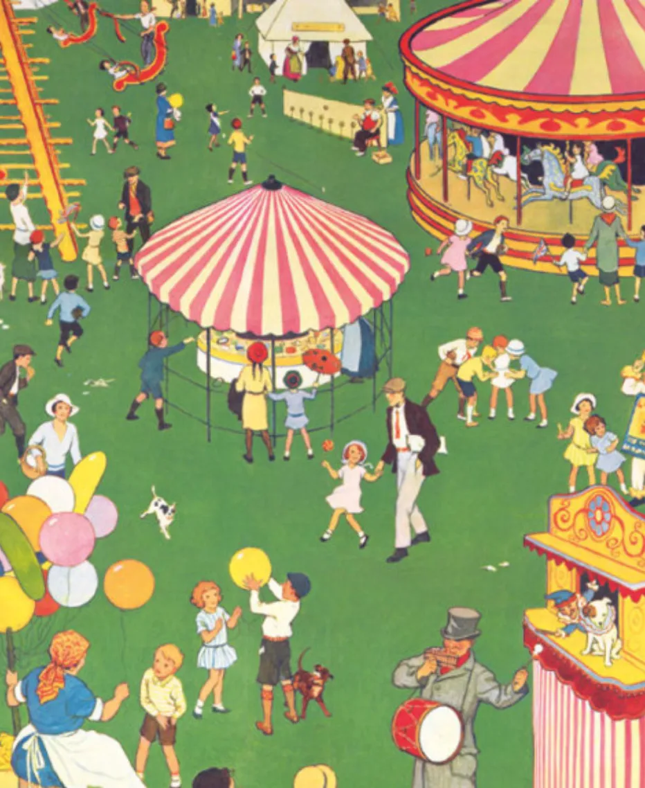 Children at the Country fair - Greeting card