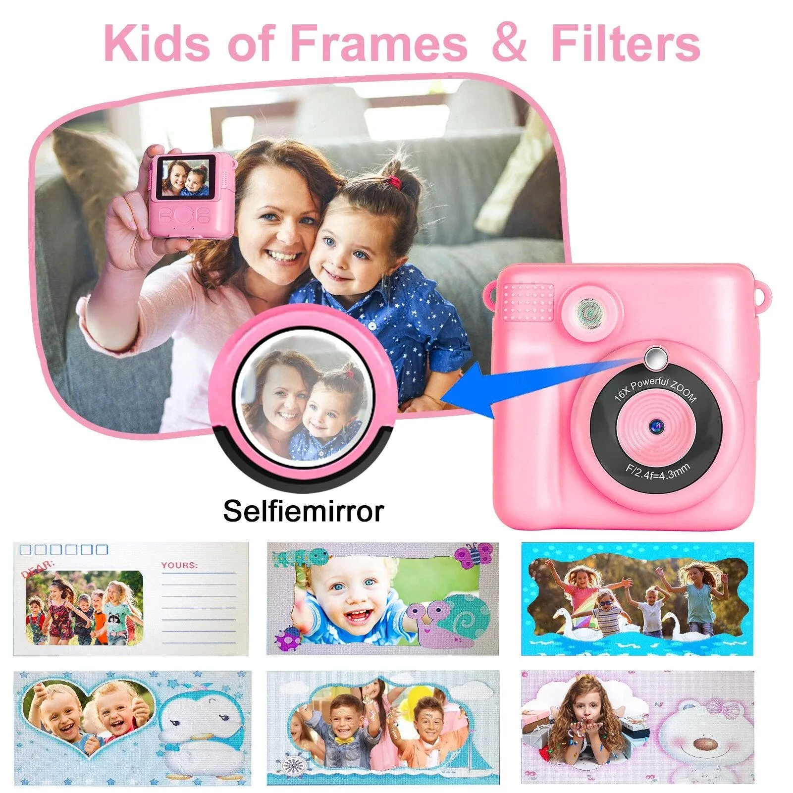 Children Digital Camera Instant Print for Kids