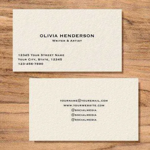 Classic Visiting Cards