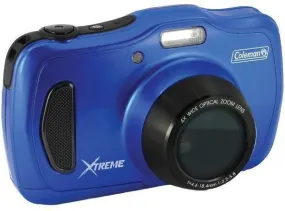 COLEMAN C30WPZ-BL 20.0-Megapixel Xtreme4 HD Waterproof Digital Video Camera (Blue)