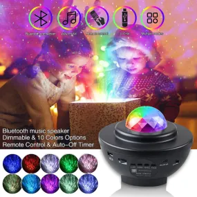Colorful Starry Sky Galaxy Projector Nightlight Child Blueteeth USB Music Player Star Night Light Romantic Projection Lamp