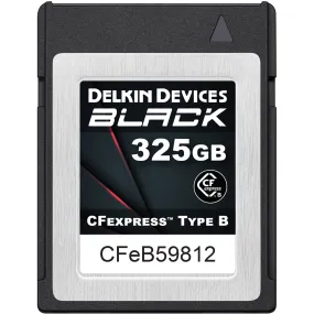 Delkin Devices 325GB BLACK 4.0 CFexpress Type B Memory Card