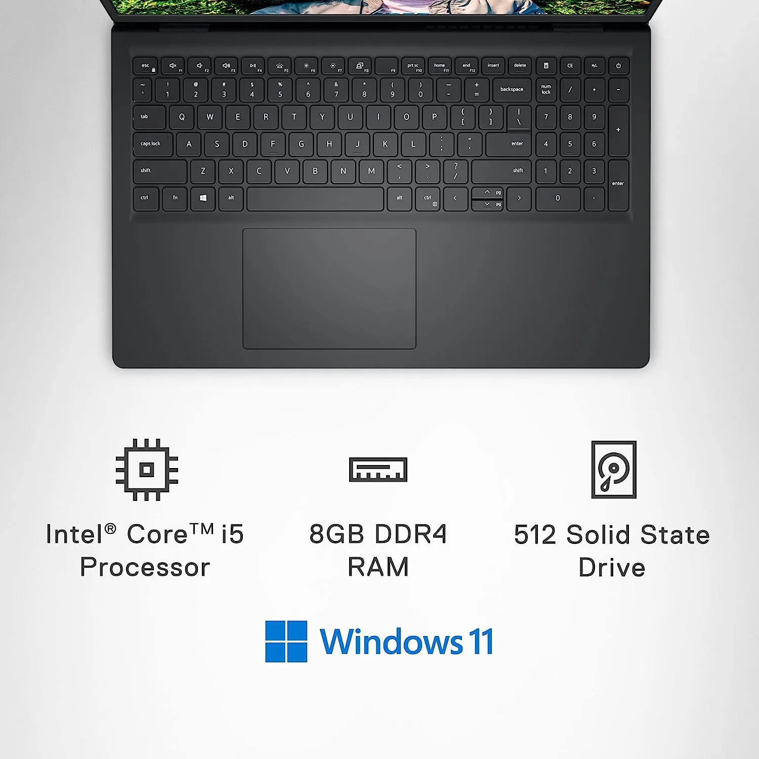 Dell Inspiron 15 - Intel Core i5, 8GB 512GB SSD Win11 Laptop
