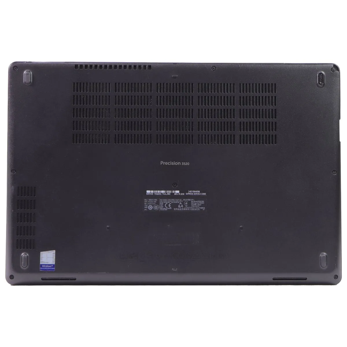 Dell Precision 3520 (15.6) FHD Laptop (P60F) i7-7820/M620/500GB SSD/16GB/10 Home