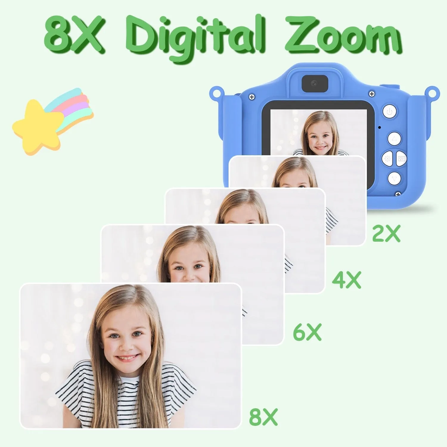 Dinosaur Kids Selfie 48MP 1080P HD Cartoon Digital Camera