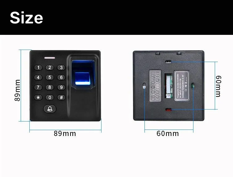 Fingerprint Door Access Controller ID Card Reader   Password New mini Biometric