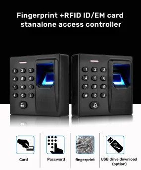 Fingerprint Door Access Controller ID Card Reader   Password New mini Biometric