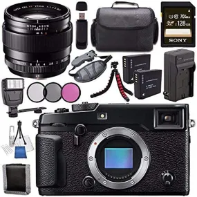 Fujifilm X-Pro2 Wi-Fi Digital Camera with 23mm f/2.0 XF Lens NP-W126 Battery   Charger   Sony 128GB SDXC Card   Case   Tripod   Flash Bundle