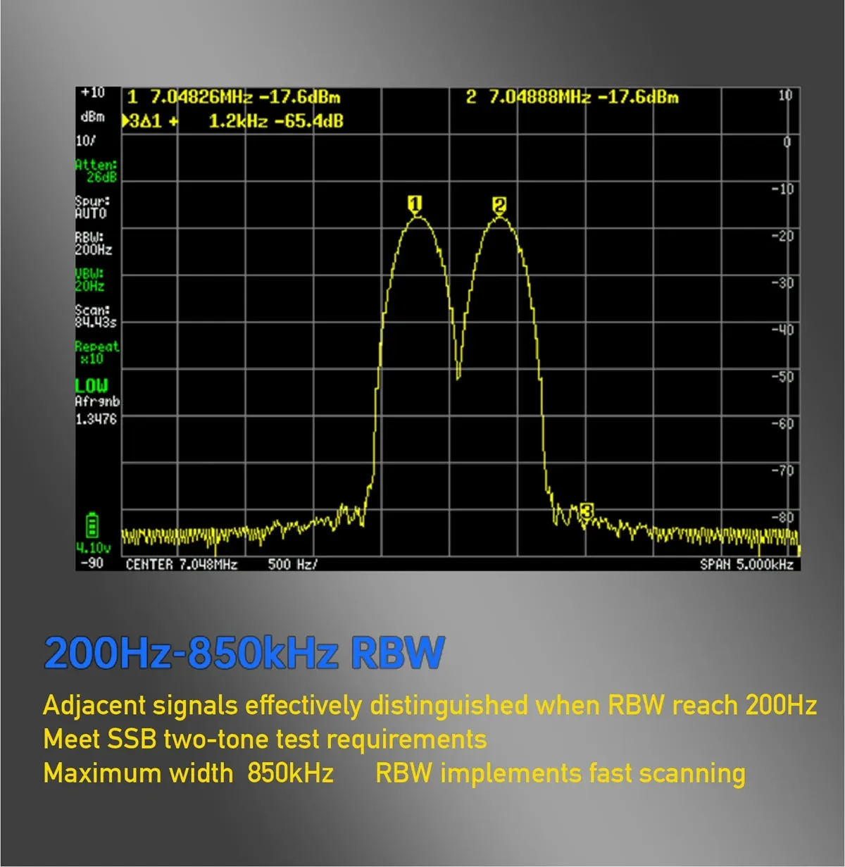 Handheld Display TinySA ULTRA 4" 100k-5.3GHz RF Signal Generator Spectrum Analyzer  for SDR Radio Shortwave Antenna