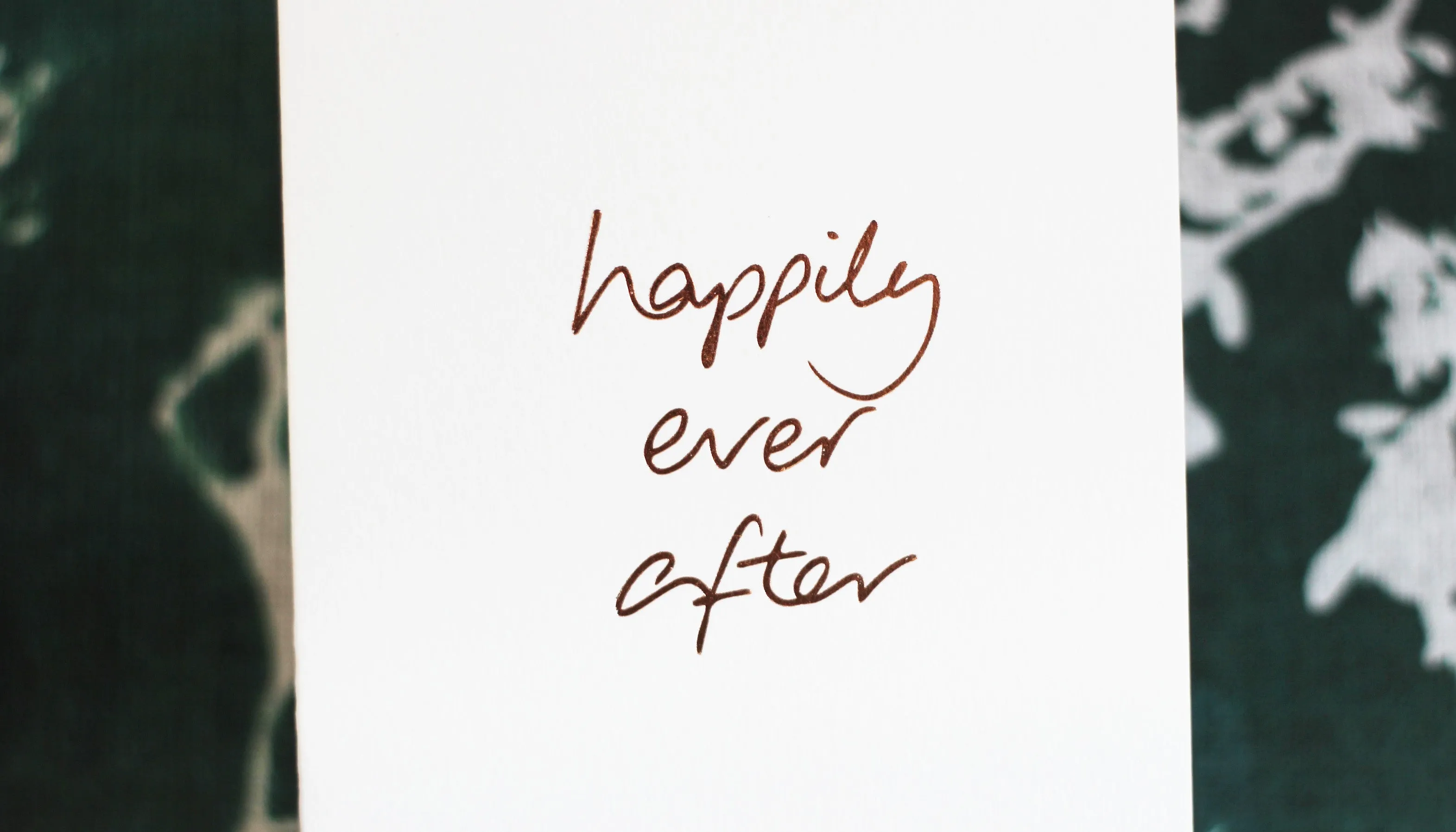 Happily Ever After Wedding Card