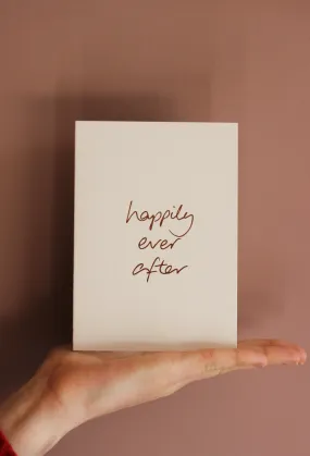 Happily Ever After Wedding Card