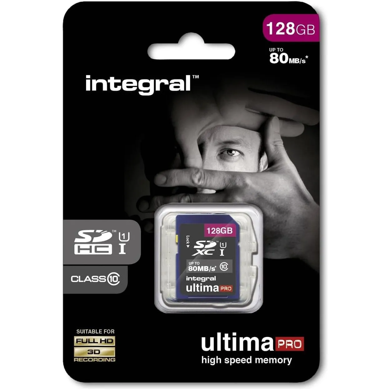 Integral INSDX128G10-80U1 UltimaPro 128 GB Class 10 SDXC Memory Card
