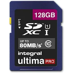 Integral INSDX128G10-80U1 UltimaPro 128 GB Class 10 SDXC Memory Card