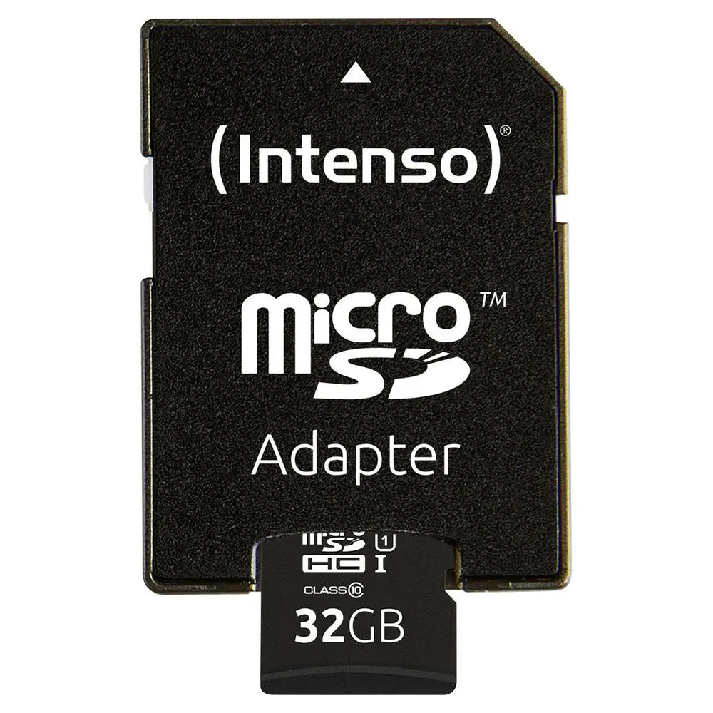 Intenso 32GB MicroSDHC UHS-I Class 10 Memory Card - Black | 3433480