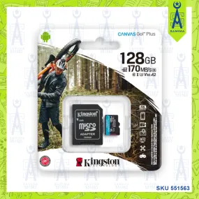 KINGSTON 128GB MICRO SD MEMORY CARD 170MBS