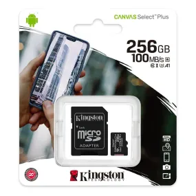 Kingston 256GB Micro SD Card   SD Adapter