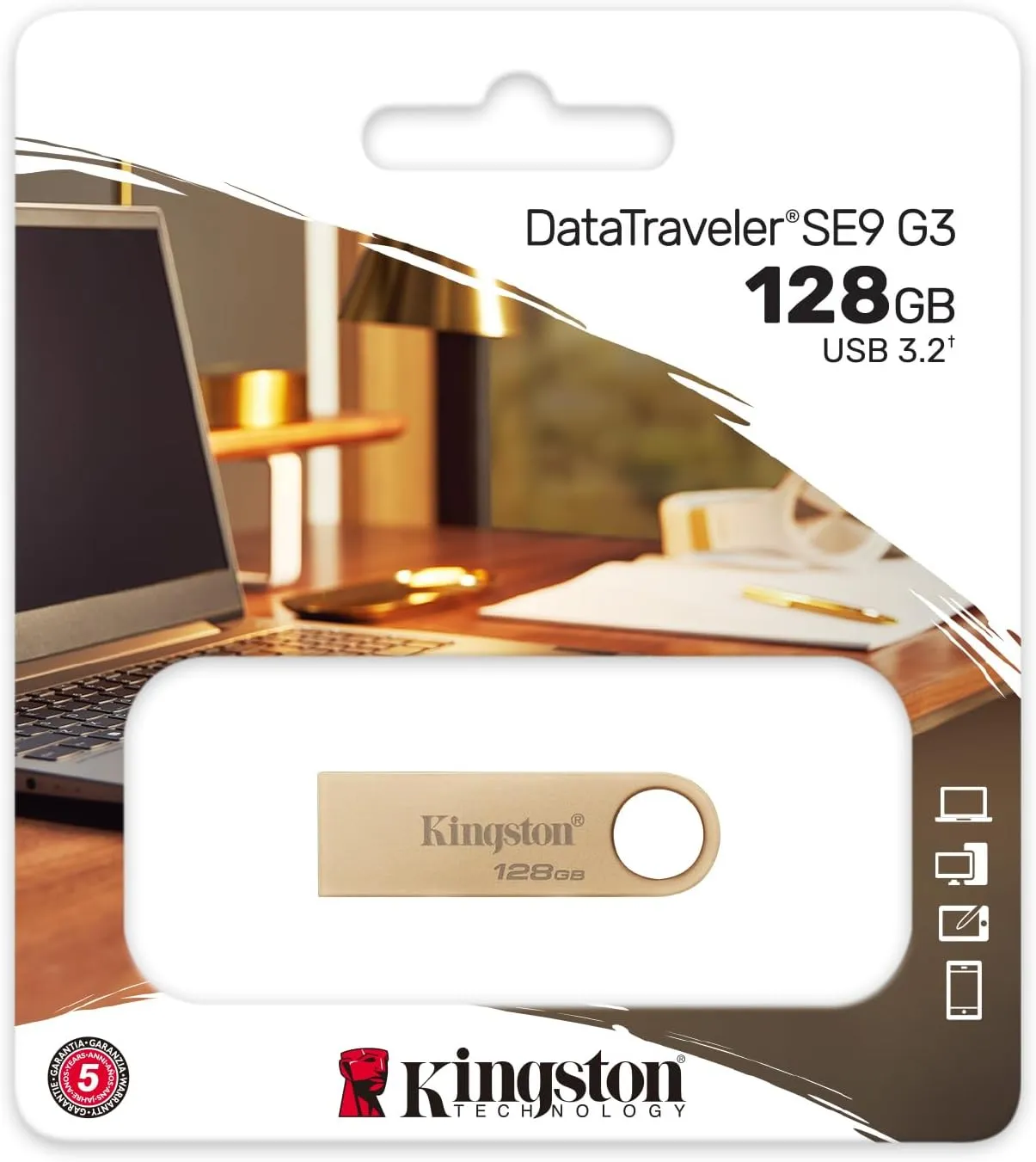 Kingston Metal FlashDisk  Kingston Data Traveler SE9 G2 3.0 Flash Drive - USB 3.0