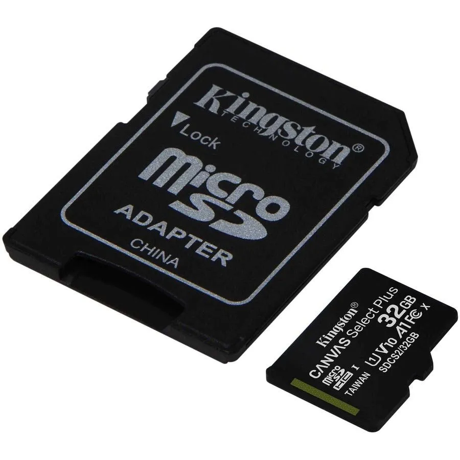 Kingston SDCS2/32GB 32GB Class 10 Canvas Select Plus microSD Memory Card with Android A1 Performance Class