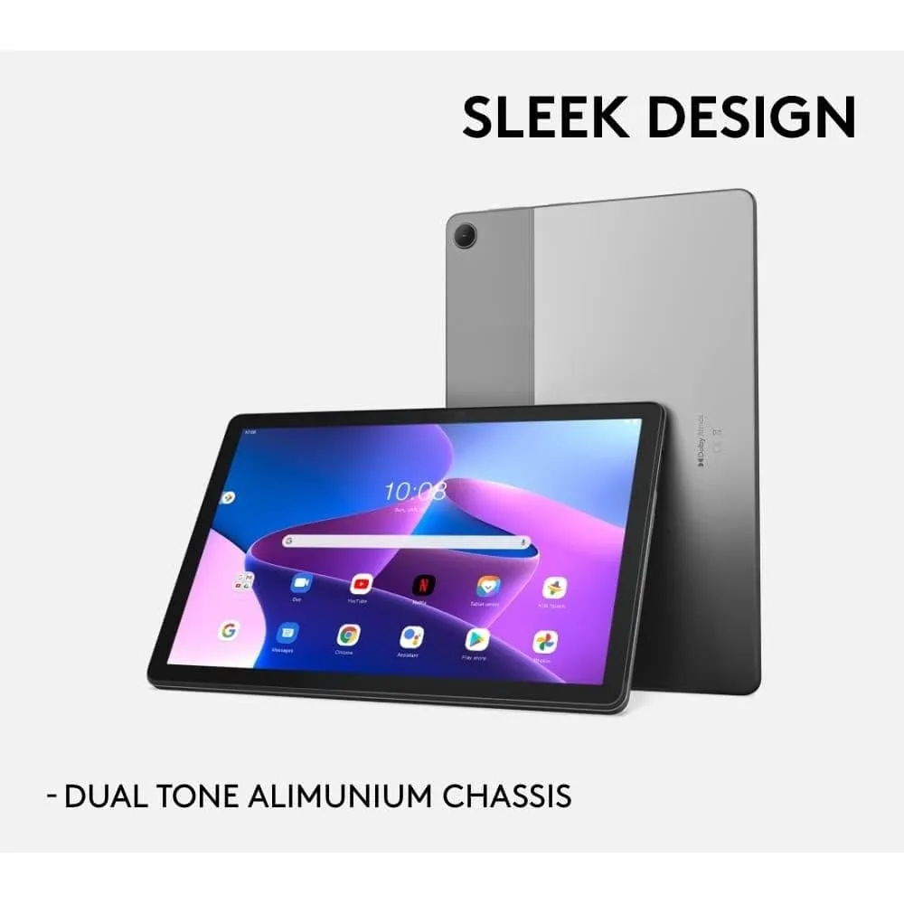 Lenovo Tab M10 (3rd Gen) 10" FHD  Android Tablet - 32GB Storage, 3GB RAM, Wi-Fi 5, Storm Grey