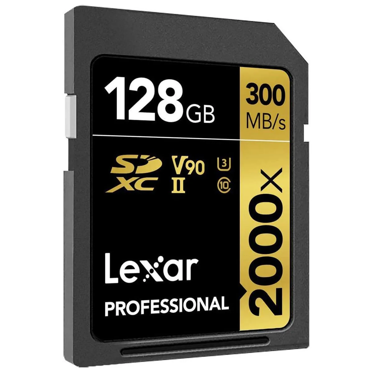 Lexar 128GB Professional 2000x UHS-II SDXC Memory Card Gold Series